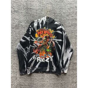 Broken Promises x Hot Wheels You Drive Me Crazy Tie-Dye Hoodie Black Mens Size L